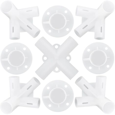 Lot de 9 Connecteurs pour Tente 3x3m, Plastique, Pieds et Centre, Auvent Extérieur