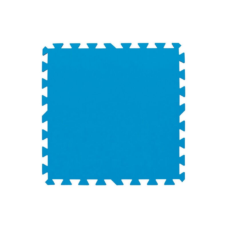Bestway - Lot de 9 dalles de sol bleu 50 x 50 cm