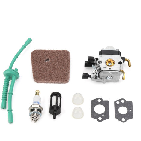 Lot de 9 Pièces d'Entretien : Filtres à Air/Essence, Joints de Carburateur pour Motoculteur