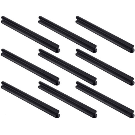 Lot de 9 poignées de porte d'armoire de cuisine de 180 mm de long (trou central de 160 mm), Poignées de tiroir de cuisine, poignées de porte d'armoire, poignées de porte de placard