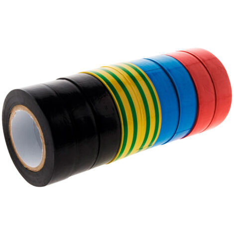 RUBAN ADHESIF ELECTRICITE,green 15.5mm 10m  Ruban Isolant électrique, 20m, Ruban Auto Adhésif