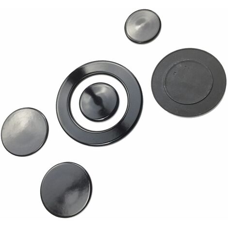Lot de chapeaux de bruleurs (8033266104726) Plaque de cuisson 2I MARCHI, ARISTON HOTPOINT, CANNON, CREDA, GERMANIA, INDESIT, PROLINE, SAUTER, SCHOLTES