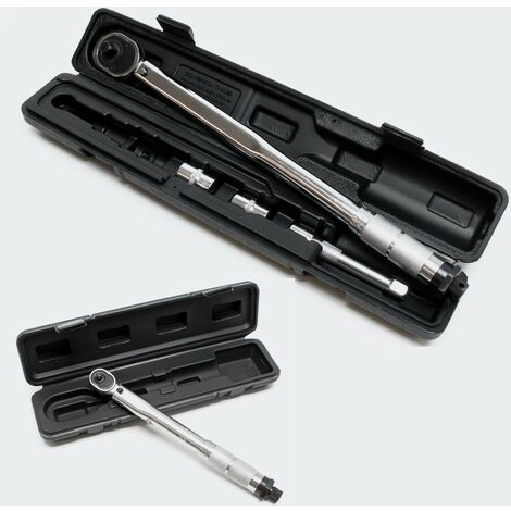 Lot de clés dynamométriques à cliquet couple de 28 à 210 Nm et 2 à 24 Nm pour voiture, moto, bateau