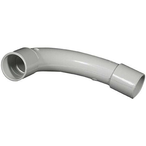 EUR OHM Coude grand rayon diamètre 25mm gris (42425)