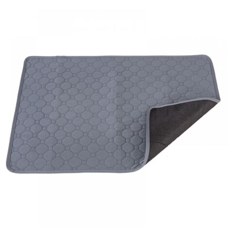 Lot de coussinets d'entraînement pour chiots 100 x 70 cm, lavables et absorbants, antidérapants et anti-fuites, réutilisables, parfaits pour remplacer les coussinets jetables, gris