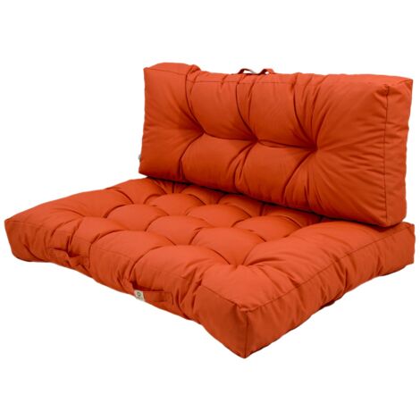 Lot de coussins pour palette 120x80 cm – Imperméables et anti-UV – Rembourrage mousse haute densité – Tissu polyester Oxford 180 g/m²