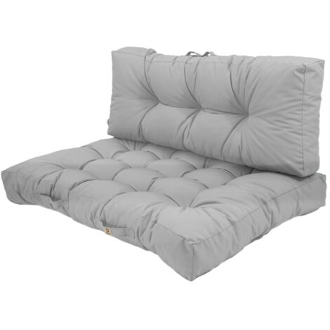 Lot de coussins pour palette 120x80 cm – Polyester déperlant – Anti-UV – Confort optimal pour espaces extérieurs