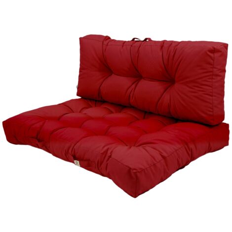 Lot de coussins pour palette 120x80 cm – Polyester Oxford déperlant – Anti-UV – Confort extérieur