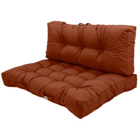 Lot de coussins pour palette 120x80cm – Imperméables et anti-UV – Polyester Oxford 180gr/m² – Doublure ouate polyester