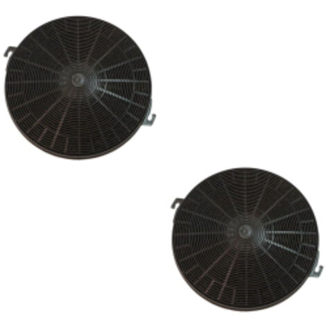 Lot de deux filtres charbon type 211 CHF211 210X26 mm pour Hotte WHIRLPOOL FCH240 480181700942