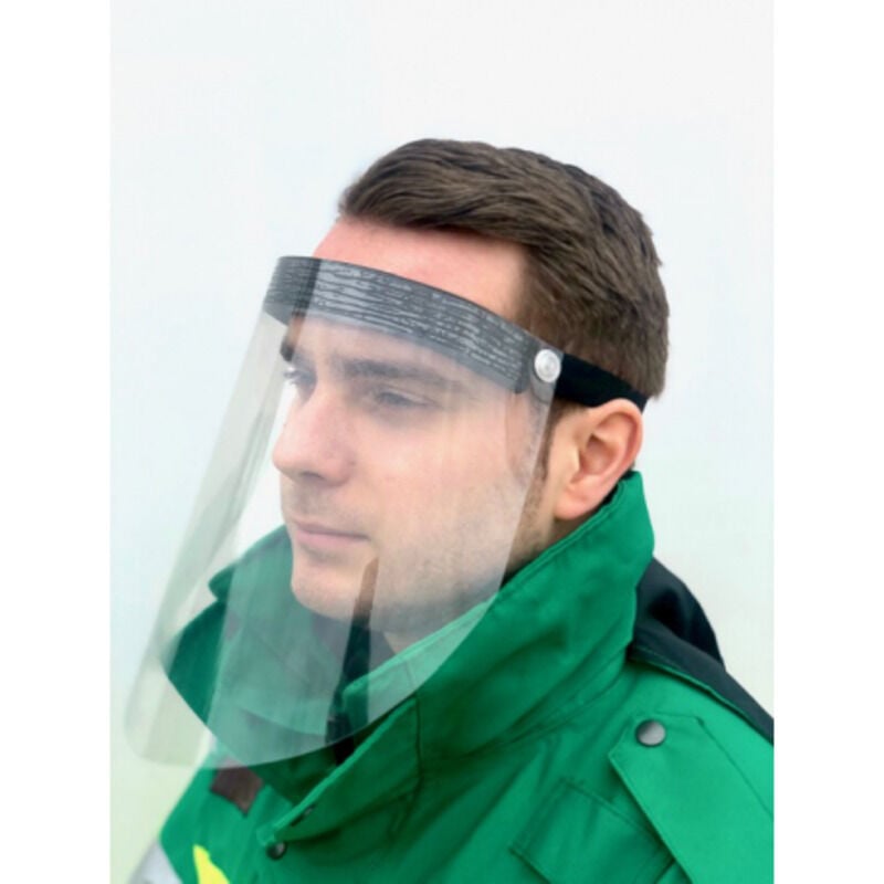 Lot de deux visières de protection anti projection - Coloris - Transparent