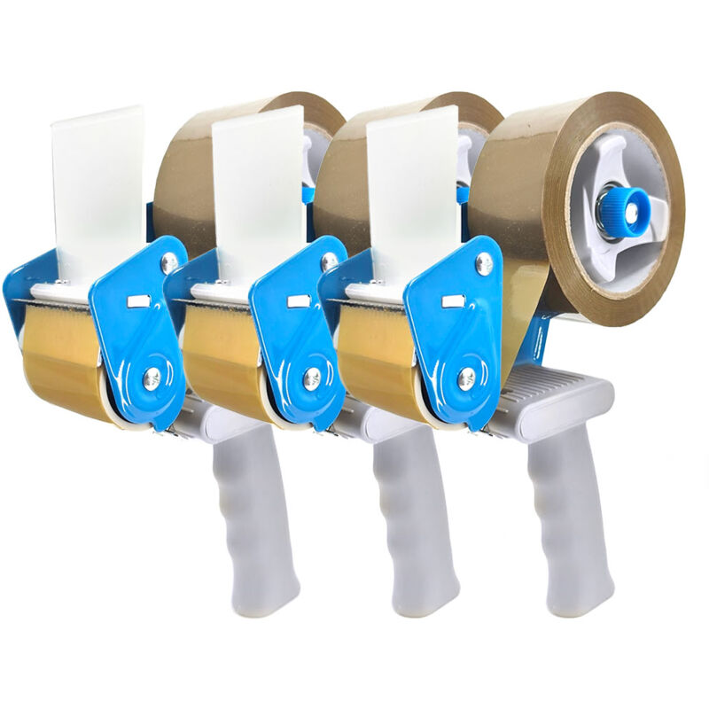 Lot de dévidoirs à scotch pour ruban adhésif 48 mm - Lot de 2,3 ou 4 Taille - Lot de 3