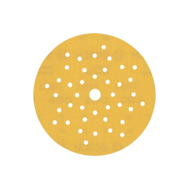 Professional 50x Expert C470 papier de verre multiperforé (pour bois dur, peinture sur bois, ø 125 mm, grain 400, accessoires Ponceuse excentrique)
