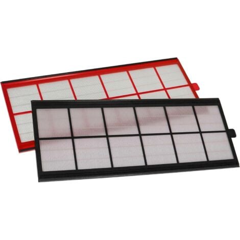 vhbw Lot de filtres compatible avec Zehnder ComfoAir 350, 550 appareil de ventilation - Filtre à air G4 / F7 (2 pcs), Blanc / Rouge / Noir
