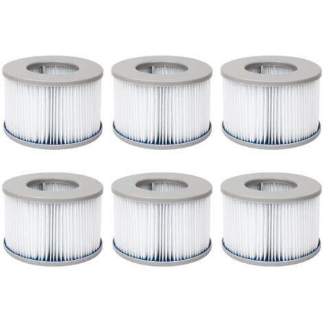 Lot de filtres pour spas gonflables MSPA V2. Ø10.7cm –cartouches filtrantes de remplacement pour spa gonflable MSPA,6 filtres