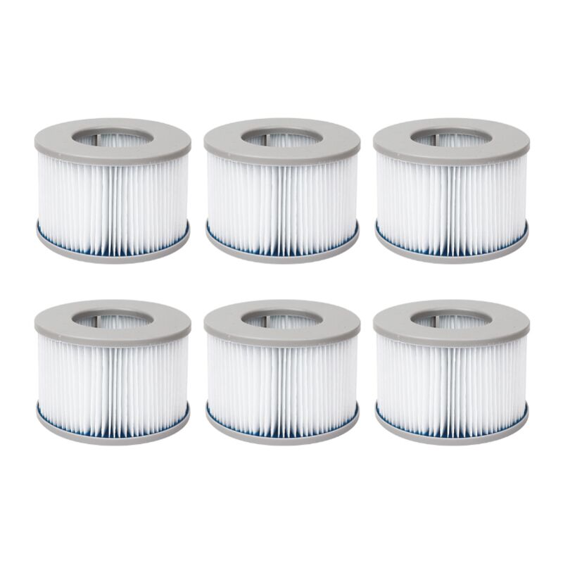 Lot de filtres pour spas gonflables mspa V2. Ø10.7cm –cartouches filtrantes de remplacement pour spa gonflable MSPA,6 filtres