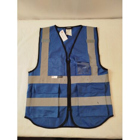 Lot de gilets de sécurité - SALZMANN - Multi-poches - Bandes 3M Scotchlite - Haute visibilité - Neuf - Voir photos