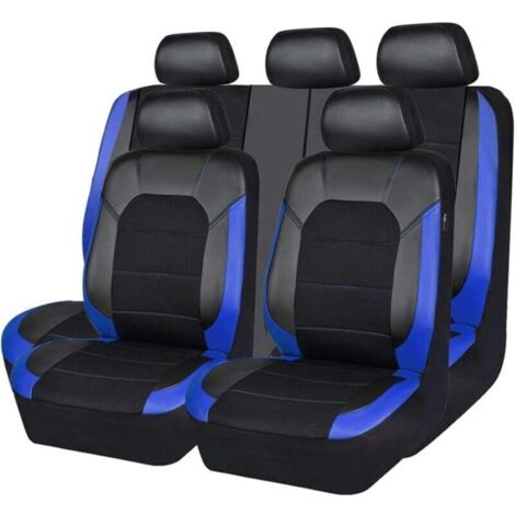 Lot de housses de siège de voiture universelles pour Renault Scenic 3 Megane Sport Megane 2 Megane 3 Megane II Megane Scenic Accessoires de voiture Bleu