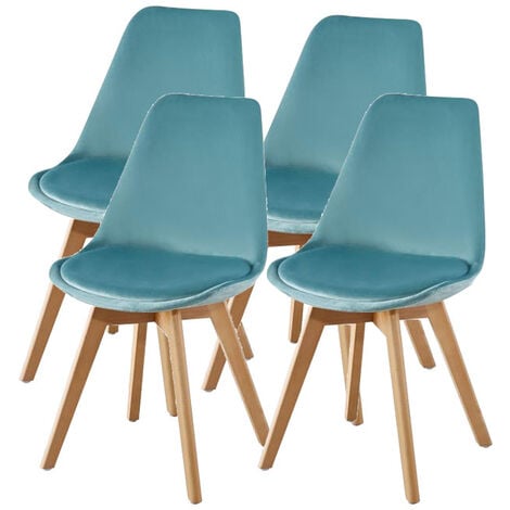 Lot de Quatre chaises scandinaves FREAM TVERT MENTHE