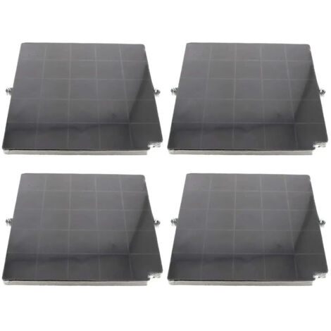 Lot de quatre filtres à charbon AIRFORCE FC120 AFFCAF16CS 260X256X17 mm