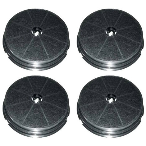 Lot de quatre filtres charbon rond type 180 CR300 190X40 mm