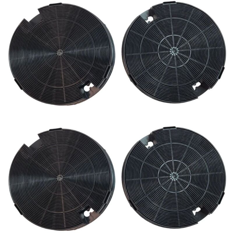 Lot de quatre filtres charbon type 29 CHF029 195X33 mm