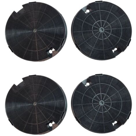 Lot de quatre filtres charbon type 29 CHF029 195X33 mm