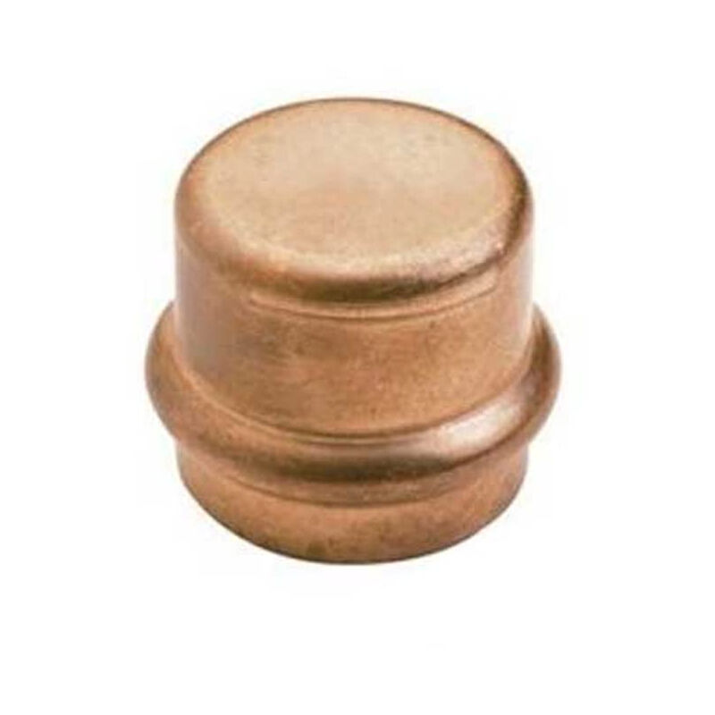 Raccord cuivre à sertir - lot de 10 raccords cuivre à sertir bouchons femelle Ø22 conex P5301 02200000 - Ibp Bänninger