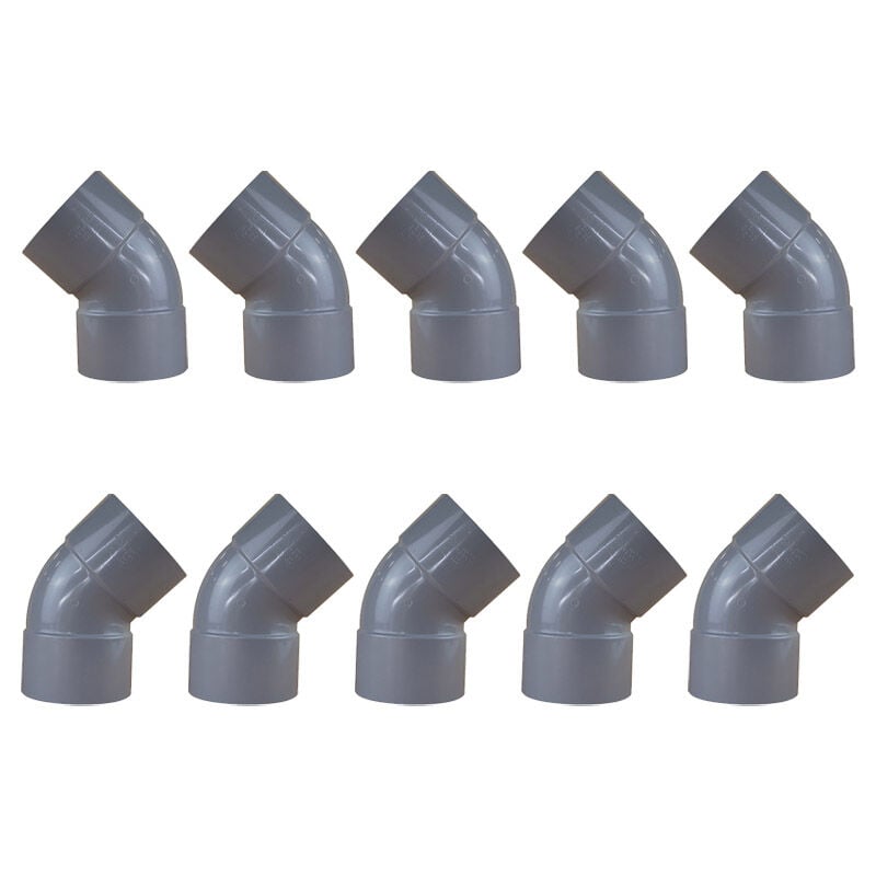 10 coudes pvc 45° Femelle/Femelle Ø100 First Plast