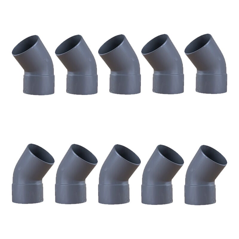 10 coudes pvc 45° Mâle/Femelle Ø100 First Plast