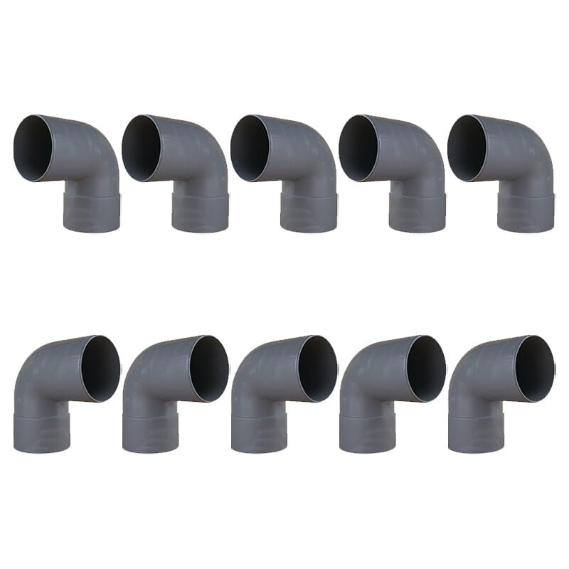 10 raccords pvc 87°30 Mâle/Femelle Ø100 First Plast