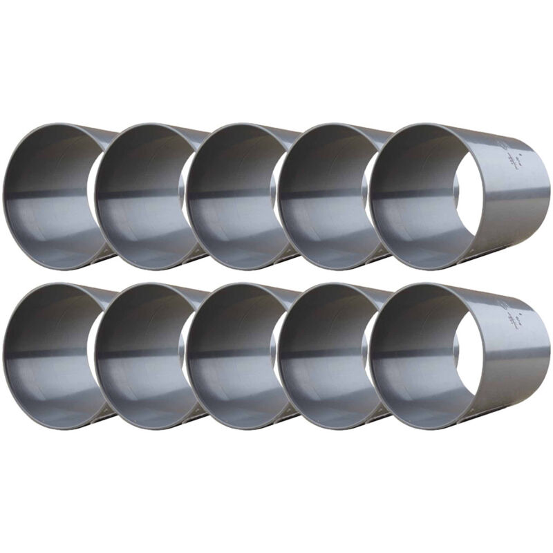 10 manchons lisses femelle femelle PVC Ø100 - First Plast