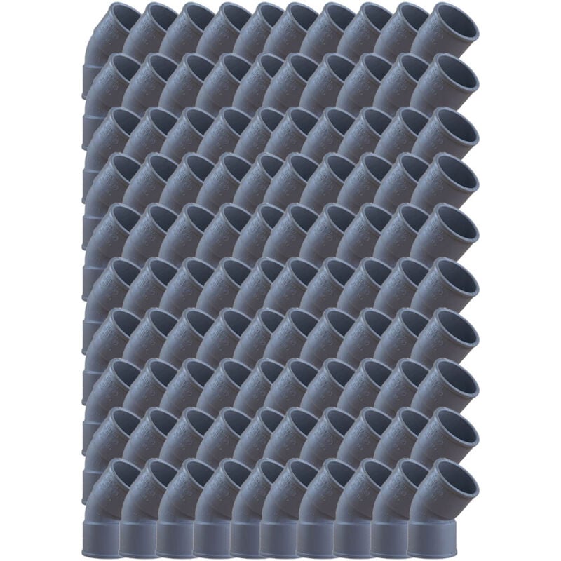 100 coudes pvc 45° Femelle/Femelle Ø32 First Plast