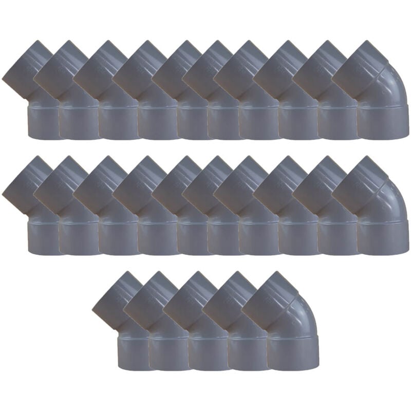 25 coudes pvc 45° Femelle/Femelle Ø100 First Plast