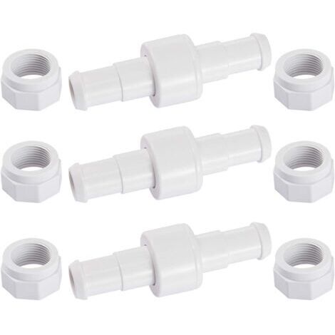 Lot de raccords de tuyau rotatifs D20 avec 6 embouts D15, compatibles avec les robots de piscine Zodiac Polaris 180, 280 et 380