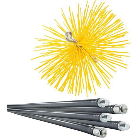 Lot de ramoneur 7m + 1 hérisson PVC 250mm