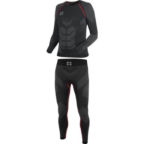 Lot de sous-vêtements de travail basiques chauds noir