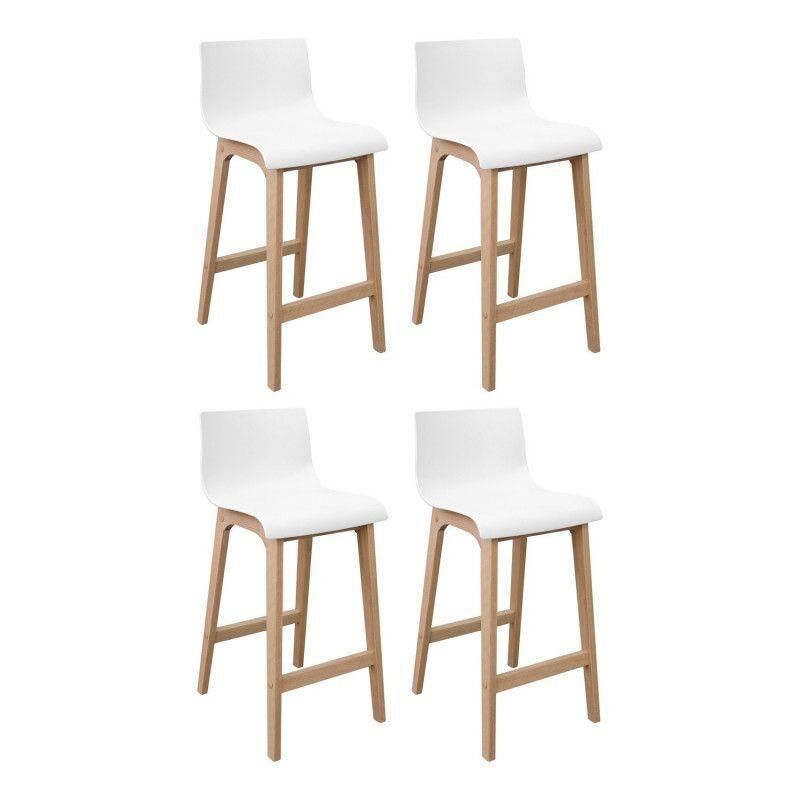 Mob-in - Lot de tabourets de bar en chêne 65cm tanna Mob-in - Lot de tabourets de bar en chêne 65cm tanna
