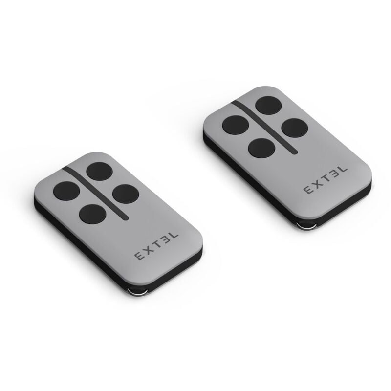 Lot de télécommandes pour portail et porte de garage - Extel 761100B - Lot de 2