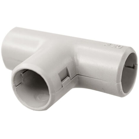 Lot de tés ouvrables IP41 irl'oc gris pour tubes IRL Ø20mm - Boite de 25