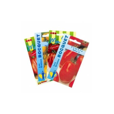 Lot de Tomates Allongées (4 sachets de graines à semer) - 1,7g