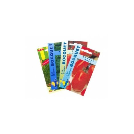 Lot de Tomates et assortiment de légumes (4 sachets de graines à semer) - 6,8g