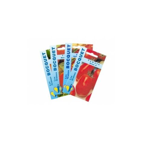 Lot de Tomates Rouges (4 sachets de graines à semer) - 2,2g