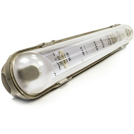 Noxion Réglette LED Étanche Boîtier Vide Poseidon V2.0 incl. 2x Noxion Tube  LED T8 Standard Output 22W 2x2300lm - 865 Lumière Du Jour, 150cm