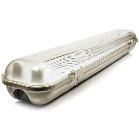 Lot de x8 Boitiers Etanches IP65 150cm pour 2x Tubes LED T8 150cm.