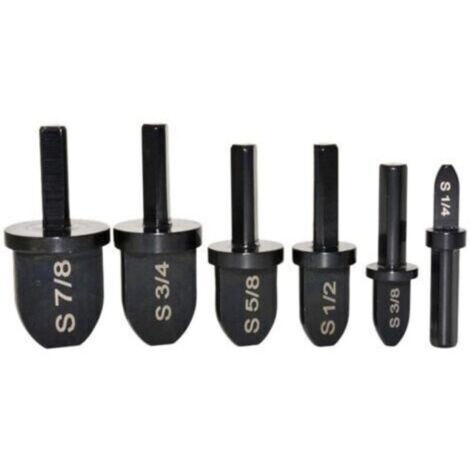 Lot d'outils avec embouts de perage + extension de tubes en cuivre pour visseuse ou perceuse, set de forets pour outil presser, 6 pices