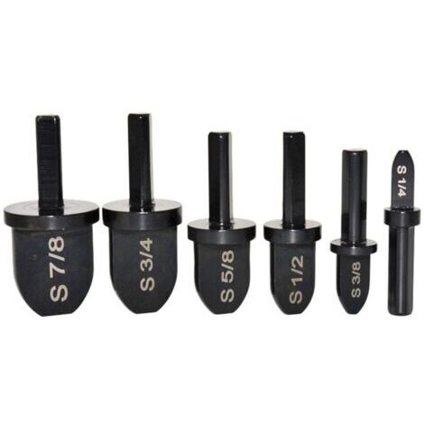 Lot d'outils avec embouts de perçage + extension de tubes en cuivre pour visseuse ou perceuse, set de forets pour outil à presser, 6 pièces