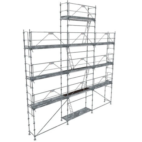 Lot échafaudage fixe de façade R200 Progress 88m² (Fusio) Tubesca Comabi