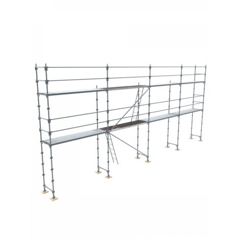 Lot échafaudage fixe de façade R200 Progress Budget 78 m² complet Tubesca Comabi