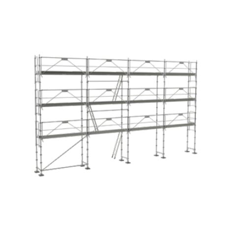 Lot Echafaudage fixe de façade R200 Record Medium 104 m² (alu) Tubesca Comabi